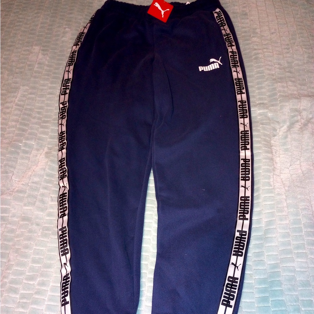 Puma Blue Active Sweatpants Size M New